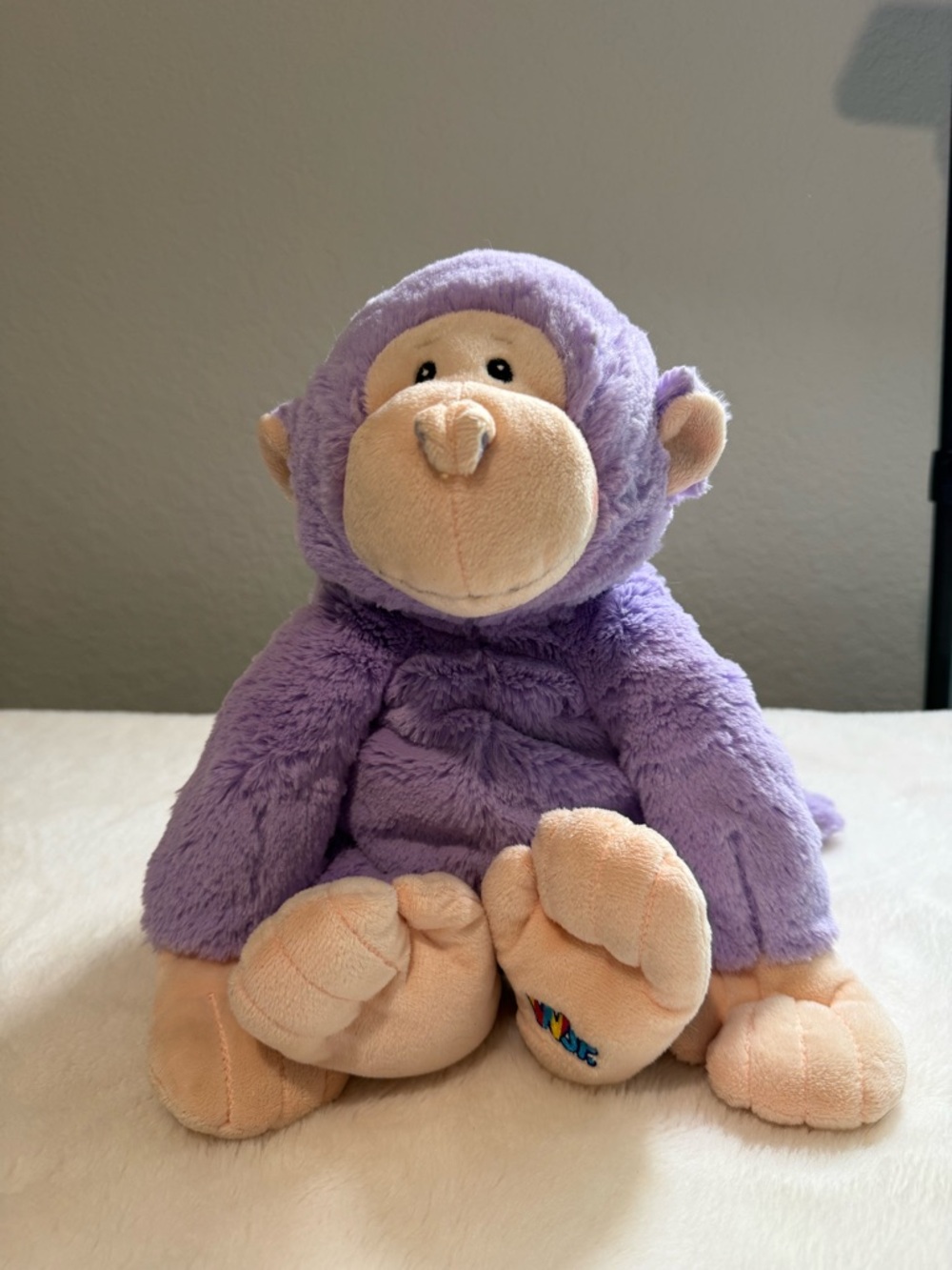 GANZ W Jr Plush Purple Monkey Soft Toy - Plush Stuffed Animal